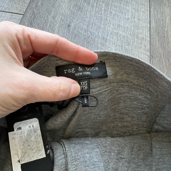 rag & bone Joan Slit Hem Slim Fit Pants in Gray Size XXS - Picture 8 of 9